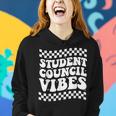 Student Council Vibes Retro Groovy School Student Council Women Hoodie Gifts for Her