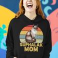 Suphalak Cat Mom Retro Vintage Cats Lover & Owner Women Hoodie Gifts for Her