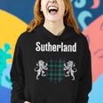 Sutherland Clan Scottish Name Coat Of Arms Tartan Gift For Womens Women Hoodie Gifts for Her