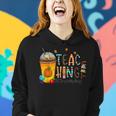 Teaching Little Pumpkins Spice Fall Teacher Halloween Teacher Halloween Women Hoodie Gifts for Her