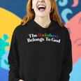 The Rainbow Belongs To God Butter Yellow Women Hoodie Gifts for Her