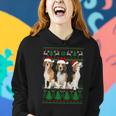 Ugly Christmas Sweater Beagle Dog Women Hoodie Gifts for Her