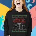 Ugly Christmas Sweater Vodka Martini Cocktails Women Hoodie Gifts for Her
