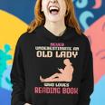 Never Underestimate An Old Lady Who Loves Reading Book Women Hoodie Gifts for Her