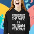 Never Underestimate The Wife Of A Vietnam Veteran Women Hoodie Gifts for Her
