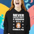 Never Underestimate A Woman With A Guinea Pig Women Hoodie Gifts for Her