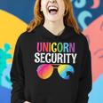 Unicorn Security Birthday Halloween Costume Mom Dad Family Women Hoodie Gifts for Her