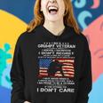 Veteran Veterans Day I Am A Grumpy Veteran I Served I Sacrificed I Don 39Regret 542 Navy Soldier Army Military Women Hoodie Gifts for Her