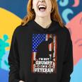 Veteran Vets Us Flag Im Not Grumpy Im A Veteran 116 Veterans Women Hoodie Gifts for Her