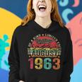 Vintage August 1963 60 Year Old 60Th Birthday For Women Women Hoodie Gifts for Her