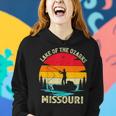 Vintage Retro Summer Fishing Missouri Lake Of The Ozarks Women Hoodie Gifts for Her