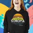 Vintage Sonoma Valley Winery California Souvenir Women Hoodie Gifts for Her
