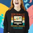 Virtually Awesome Personal Finance Teacher Retro Men Women Hoodie Gifts for Her