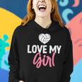 Volleyball Mom Love My Girl Women Hoodie Gifts for Her