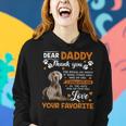 Weimaraner Dog Dear Daddy Thank You For Being My Daddy Women Hoodie Gifts for Her