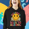 Welcome Back To School Retro First Day Of School Teacher Women Hoodie Gifts for Her