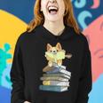 Welsh Corgi Books Coffee Coffee Dog & Reading Lover Women Hoodie Gifts for Her
