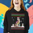 Whippet Dog Christmas Lights Ugly Christmas Sweater Women Hoodie Gifts for Her