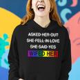 Wifed Her Lgbtq Romantic Lesbian Couples Wedding Day Women Hoodie Gifts for Her