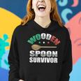 Wooden Spoon Survivor Funny Italian Kitchen Lover Sarcastic Women Hoodie Gifts for Her