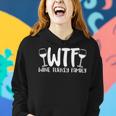 Wtf Wine Turkey Family Christmas Thanksgiving Women Hoodie Gifts for Her