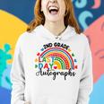 2023 Last Day Autograph School 2Nd Grade Rainbow Graduation Women Hoodie Gifts for Her
