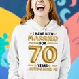70 Years Marriage 70Th Wedding Anniversary Funny Matching Women Hoodie Gifts for Her