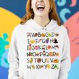 Abcs Learning Kindergarten Teacher Thanksgiving Alphabet Women Hoodie Gifts for Her