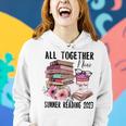 All Together Now Summer Reading 2023 Coffee Flowers Book Women Hoodie Gifts for Her