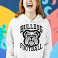Bulldogs Football Game Day Print Mom Dad Black Women Hoodie Gifts for Her