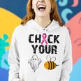 Check Your Boo Bees Breast Cancer Halloween Women Hoodie Gifts for Her Check Your Boo Bees Breast Cancer Halloween Women Hoodie Gifts for Her