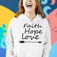 Faith Boho Style Hope Love Boho Arrows Gift Faith Funny Gifts Women Hoodie Gifts for Her