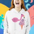 Flamingo Ice Cream Summer Vacay Party Beach Vibes Girls Gift Women Hoodie Gifts for Her