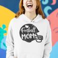 Football Mom American Football Proud Supportive Mom Women Hoodie Gifts for Her