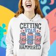 Getting Star Spangled Hammered Beer Lover Funny 4Th Of July Women Hoodie Gifts for Her