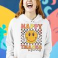 Happy Thanksgiving Retro Smile Face Fall Autumn Women Hoodie Gifts for Her