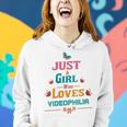Just A Girl Who Loves Videophilia Women Hoodie Gifts for Her
