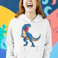 Be Kind DinosaurRex Stop Bullying Unity Day Wear Orange Women Hoodie Gifts for Her