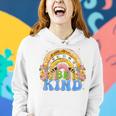 Be Kind Rainbow Anti Bullying Wear Orange Unity Day Women Hoodie Gifts for Her