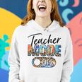 Leopard Teacher Mode Off Last Day Of School Summer Vacation Women Hoodie Gifts for Her