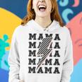 Mama Lightning Bolt Checkered Pattern Women Hoodie Gifts for Her