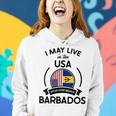 May Live In Usa But My Story Began In Barbados Flag Gift Gift For Womens Women Hoodie Gifts for Her
