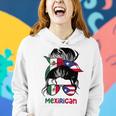 Mexirican Messy Bun Half Puerto Rican And Half Mexican Women Hoodie Gifts for Her