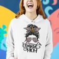 Mother's Day Messy Hair Woman Bun Band Mom Marching Band Women Hoodie Gifts for Her