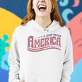 Retro Funny 4Th Of July God Bless America Independence Day Women Hoodie Gifts for Her