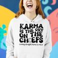 Retro Groovy Karma Is The Guy On The Chief Women Hoodie Gifts for Her