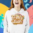 Retro Groovy Sister Family Birthday 60S 70S Hippie Costume Women Hoodie Gifts for Her