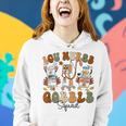 Retro Icu Nurse Gobble Squad Thanksgiving Fall Autumn Turkey Women Hoodie Gifts for Her