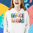 Retro Office Squad Back To School Teachers Students Women Hoodie Gifts for Her