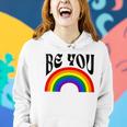 Retro Rainbow Lgbtq Be You Gay Pride Lgbt Ally Flag Vintage Women Hoodie Gifts for Her